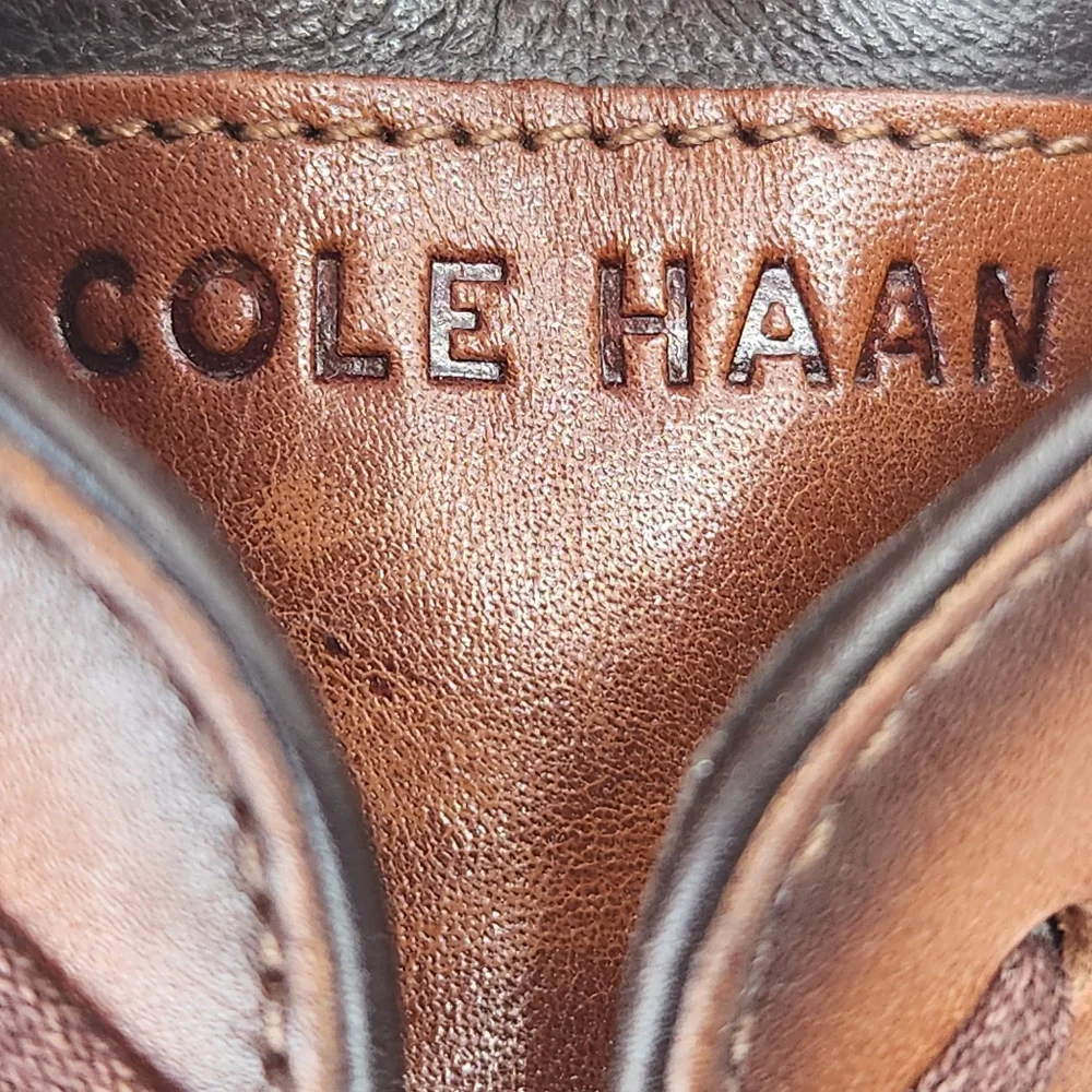 Cole Haan Oxford Shoes Men's 11 Brown Cigar Leather Morse Grand Business Casual - Picture 3 of 15